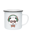 puodelis Hipster panda puodelis Hipster panda